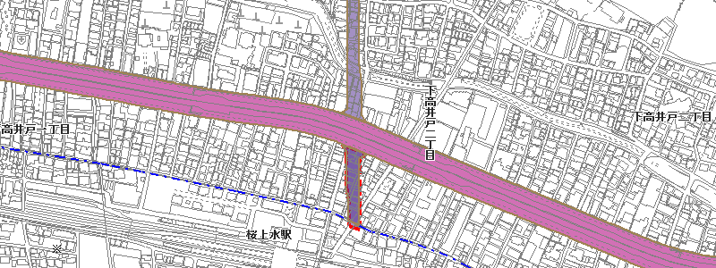 第4次優先整備計画路線部分（下高井戸）